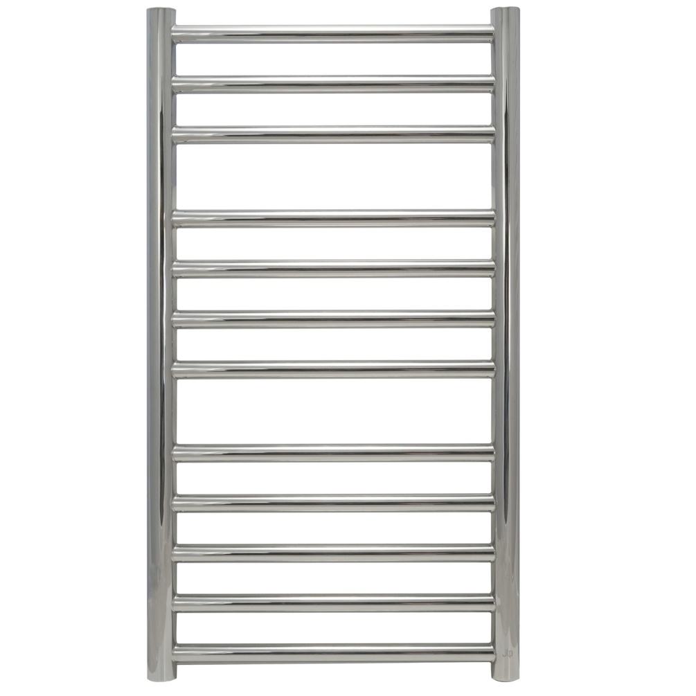 JTP Inox Steel Polished Chrome 800mm x 500mm Towel Radiator Cut Out